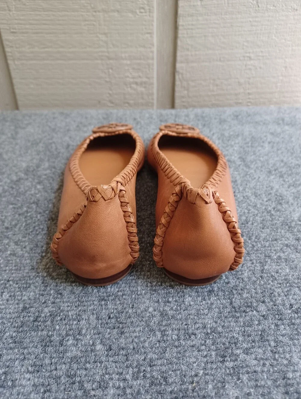 Tory Burch Gabi Ballet Flats Shoe Size 7.5 Women Minimalist In Royal Tan